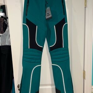 Mackage Maika Teal and Black Ski Pants (Size Small)